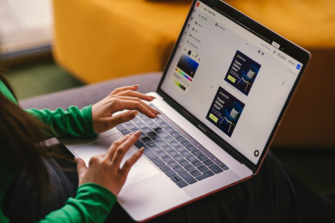 person learning programming on laptop