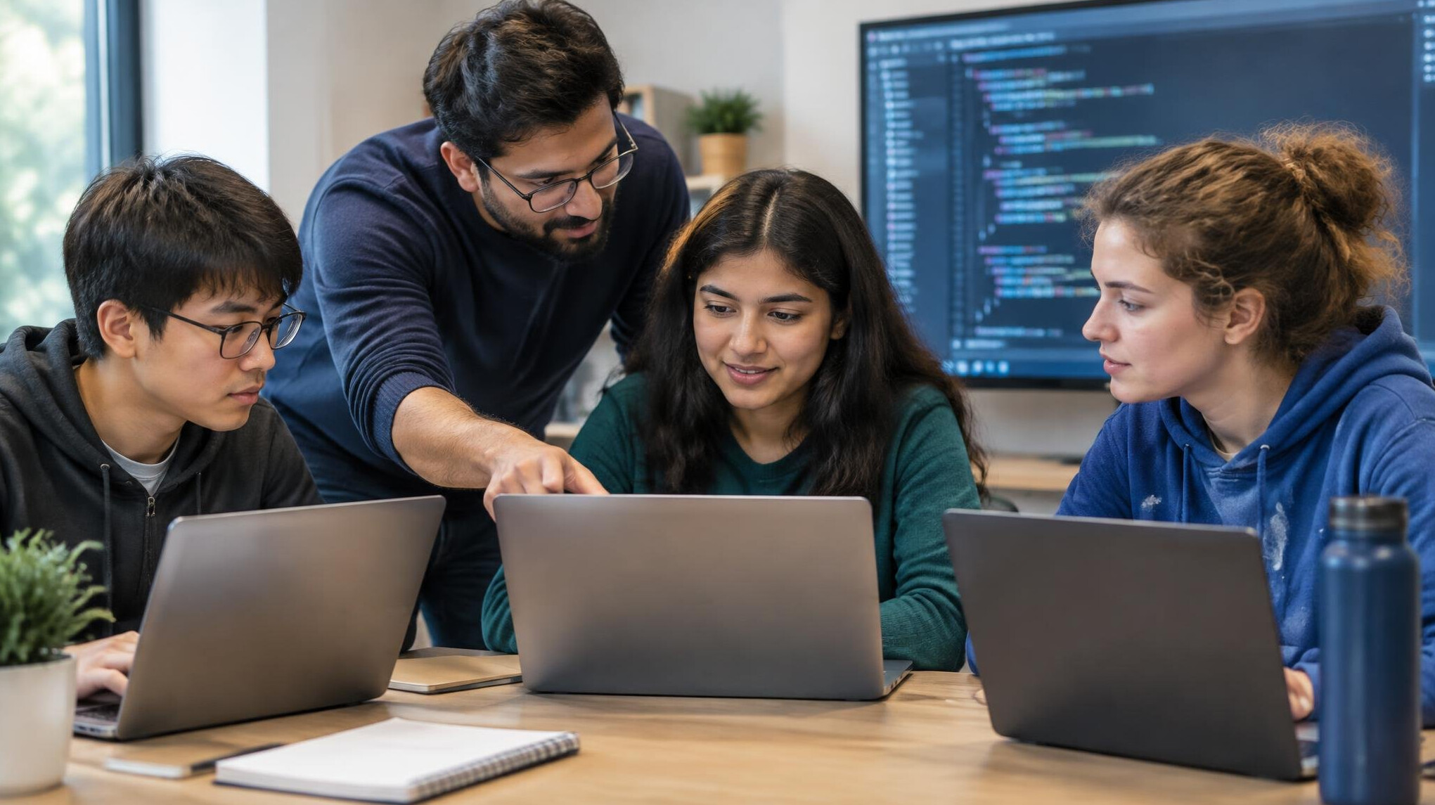 mentor teaching coding